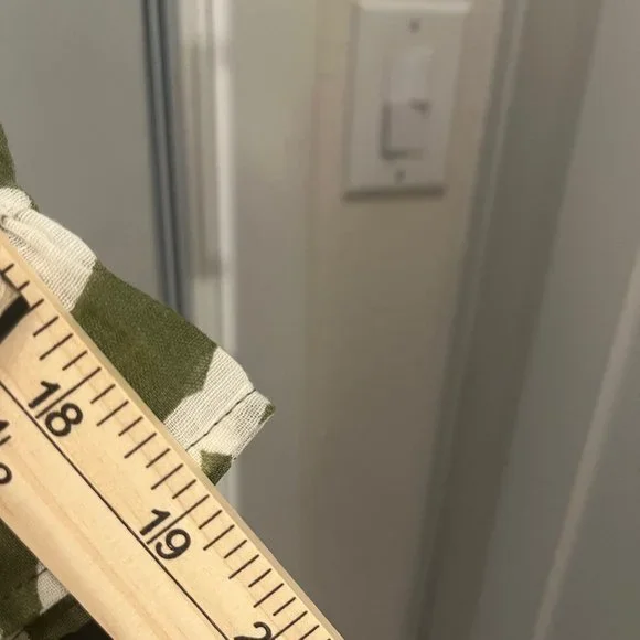 ZARA Green with White Floral Print Cascading Ruffle Sheer Blouse Size XS - Picture 11 of 11